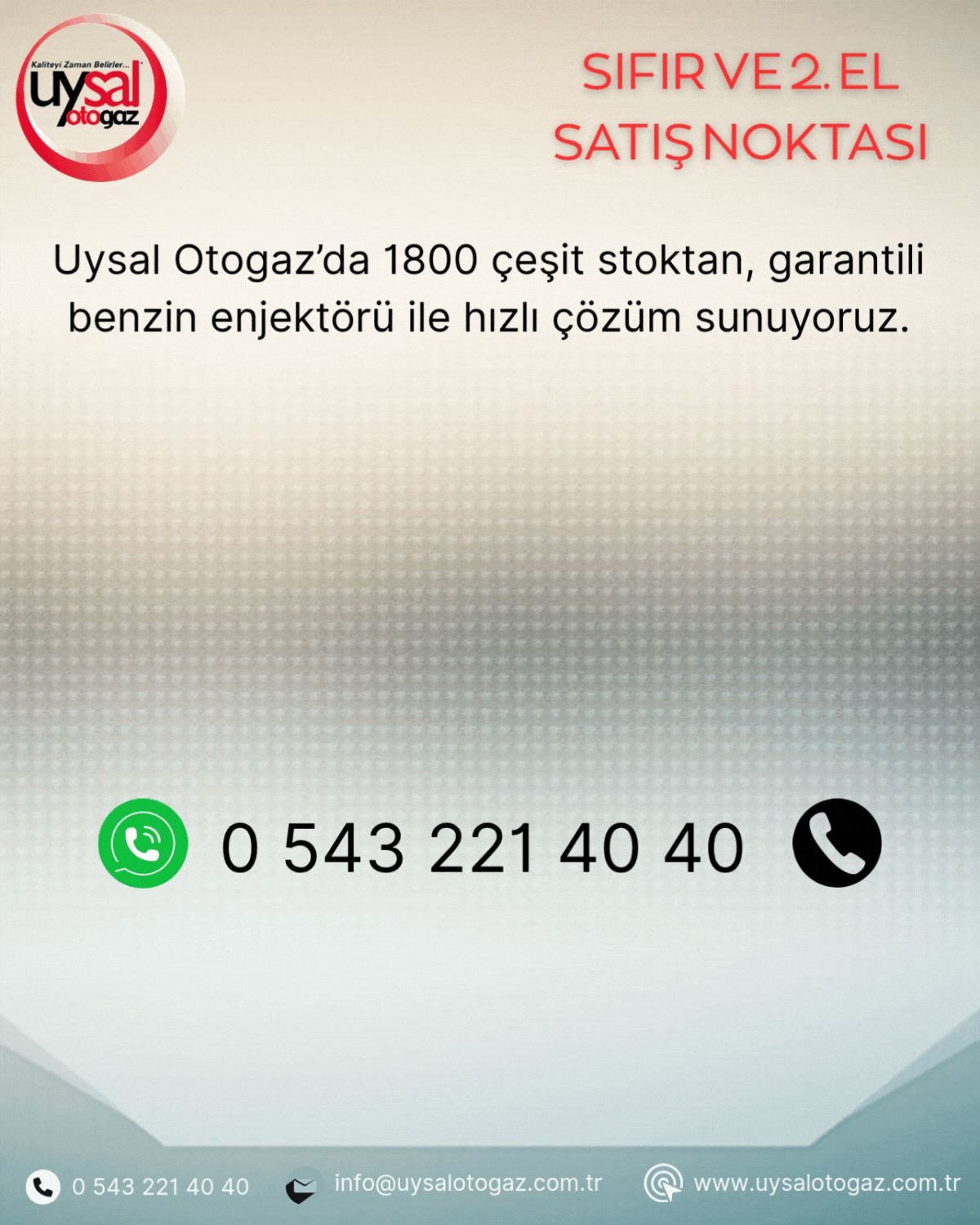 Benzin enjektörü kampanya popup