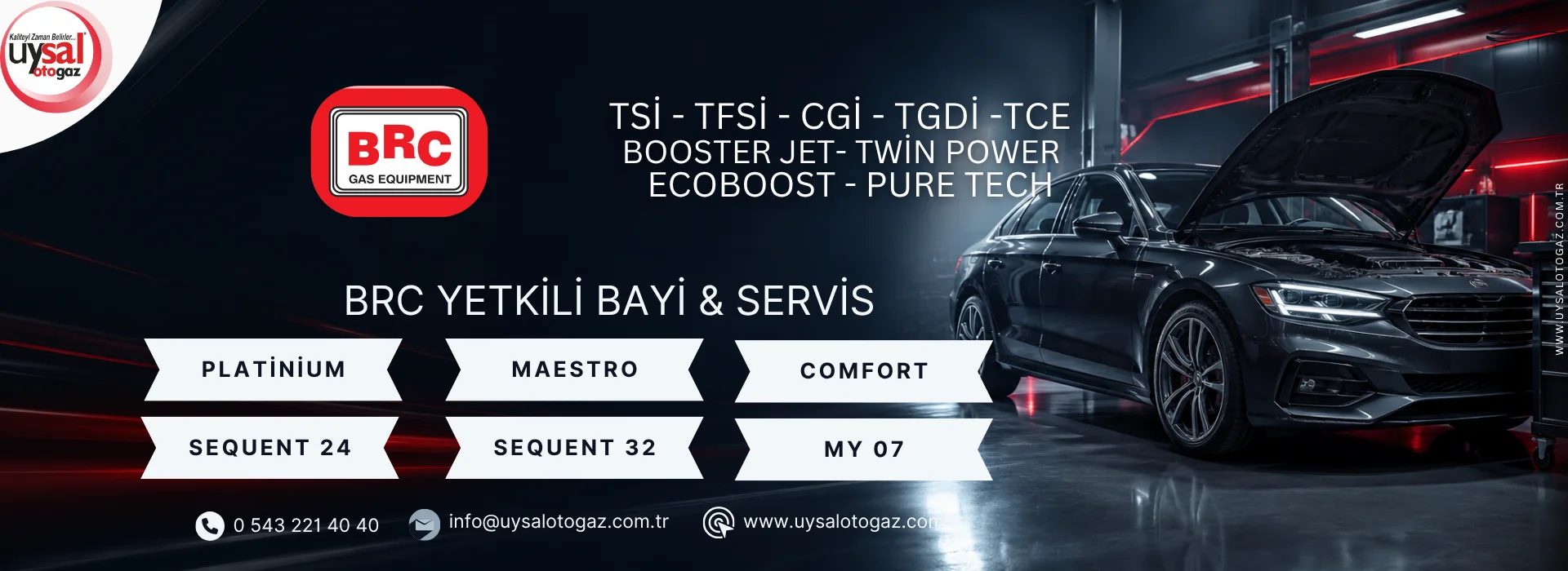 Antalya Uysal Otogaz LPG dönüşüm, montaj ve Tank Değişim Servisi