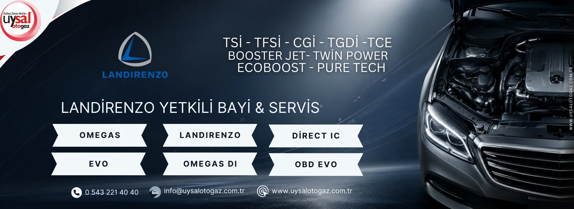 Antalya Uysal Otogaz LPG dönüşüm, montaj ve Tank Değişim Servisi