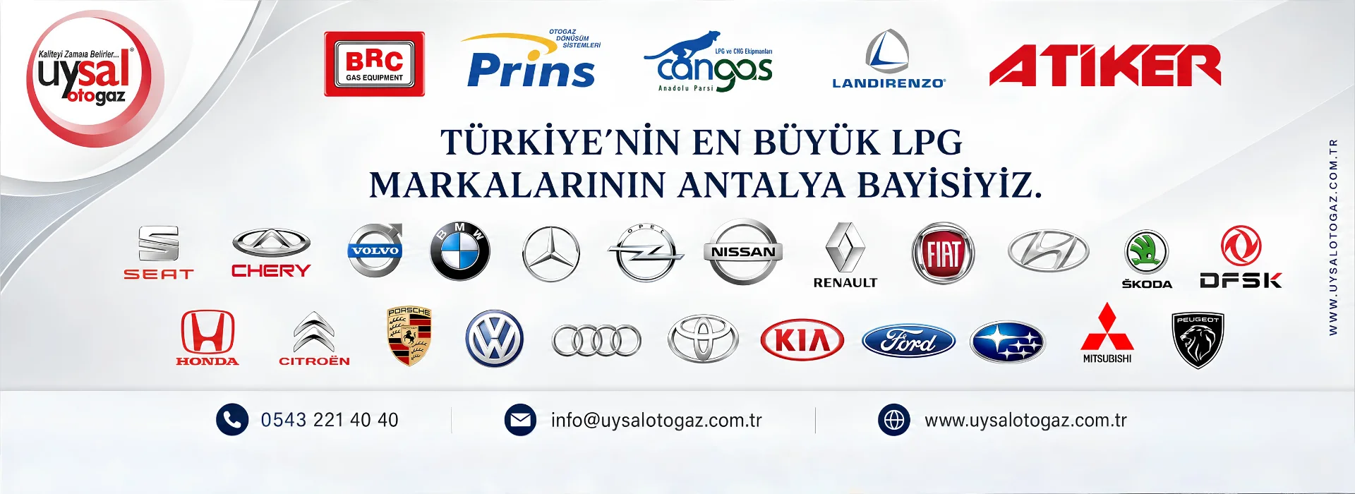 Antalya Uysal Otogaz LPG Montajı ve Tank Değişimi