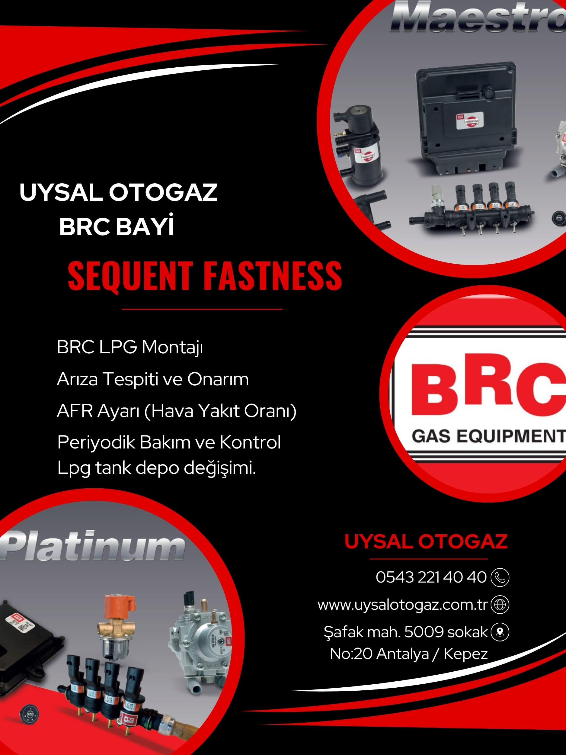 BRC Fastness LPG Sistemi Antalya Servisi